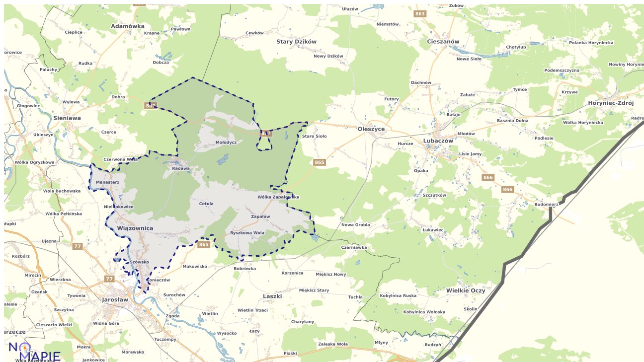 Mapa uzbrojenia terenu Wiązownicy